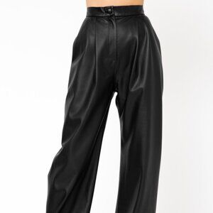 BLACK MATERIEL TBILISI HIGH WAIST PLEATED PANTS